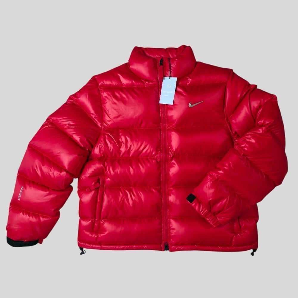Nike x NOCTA Sunset Red Puffer Jacket Men's Size XL Drake Rare NEW DO2783-657